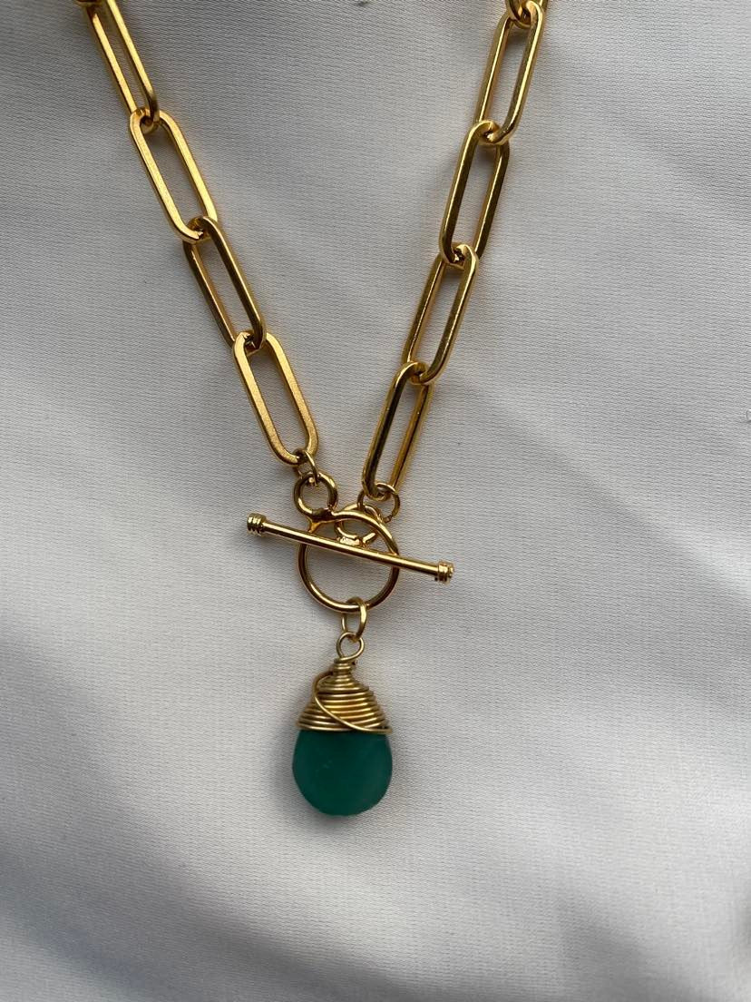 Turquoise Golden Chain