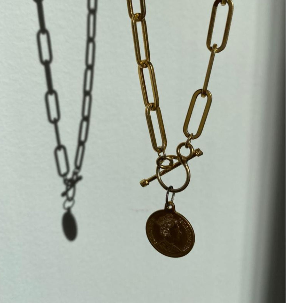 Coin Golden Chain Necklace